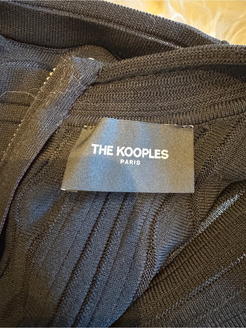 The Kooples Black Knit Dress with grommets - Picture 5 of 6